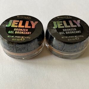 2 Rimmel bronzers paradise set of 2 face gel jelly pot NEW sealed full‎ size